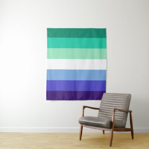 Tapiz Paleta de la bandera de hombres gays inclusiva tra