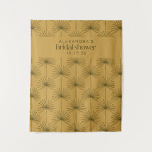 Tapiz Palm Leaf Mostaza Botánica Ducha de Novia Personal