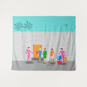 Tapiz Palm Springs Stewardess Tapestry Fiesta