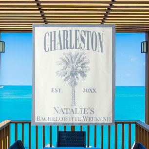 Tapiz Palm Trees de Lujo Charleston Bachelorette Costera
