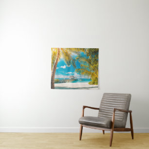 Tapiz Palmeras en la puesta del sol