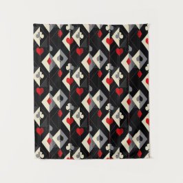 Tapiz Palos de cartas de póquer. 