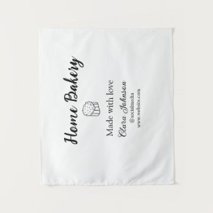 Tapiz Panadería casera añada tu nombre de texto personal