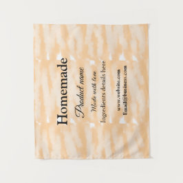 Tapiz Panadería casera hecha con sitio web de texto para