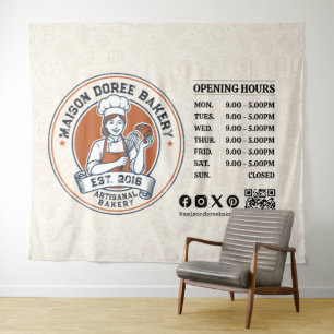 Tapiz Panadería Pastelería Chef Postre Dulces Torta Pana