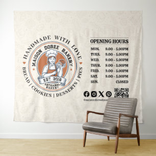 Tapiz Panadería Pastelería Chef Postre Dulces Torta Pana