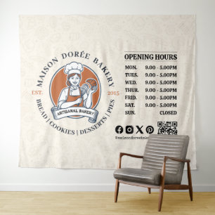 Tapiz Panadería Pastelería Chef Postre Dulces Torta Pana