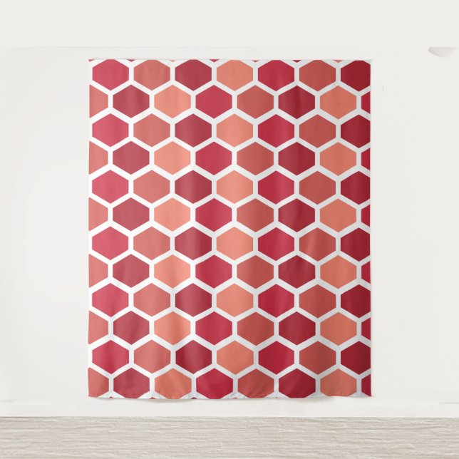Tapiz Panal en Rojos (Anverso)