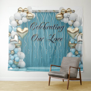 Tapiz Pancarta de amor romántico Fondo de pared Arte