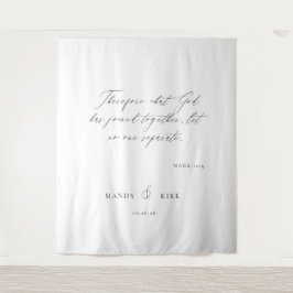 Tapiz Pancarta de fondo de boda minimalista | Personaliz