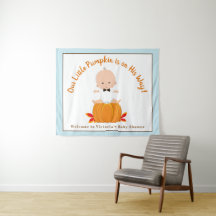 Pancarta de fondo para baby shower de Niño Calabac