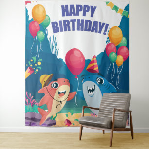 Tapiz Pancarta de fondo para fiesta de cumpleaños de tib
