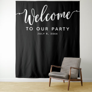 Tapiz Pancarta de fondo para fotos de eventos de bienven