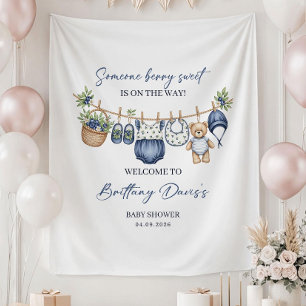 Tapiz Pancarta de fondo personalizada para Baby Shower, 