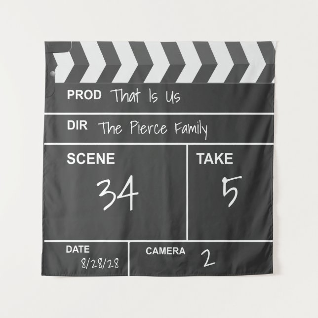 Tapiz Pancarta de películas de Personalizado de cine en  (Anverso)