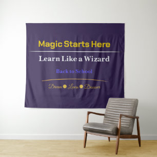 Tapiz Pancarta de Regreso a Clases Decoración para el Au
