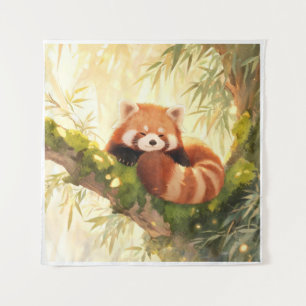 Tapiz Panda Rojo