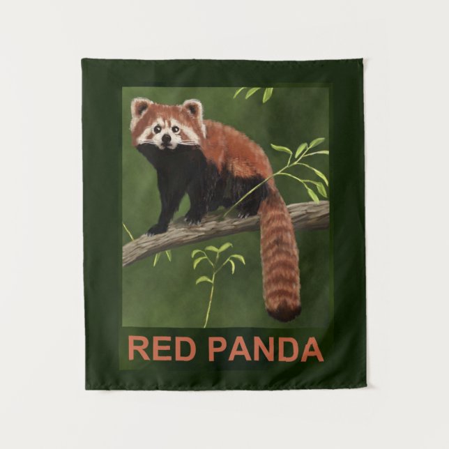 Tapiz Panda rojo (Anverso)