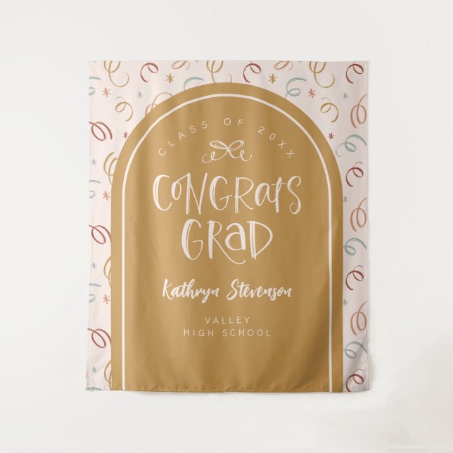 Tapiz Panorama de felicitaciones caprichosas del Fiesta  (Anverso)