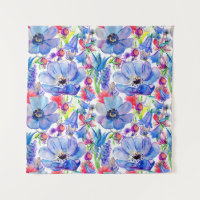 Papel de fondo acuarela de flores silvestres