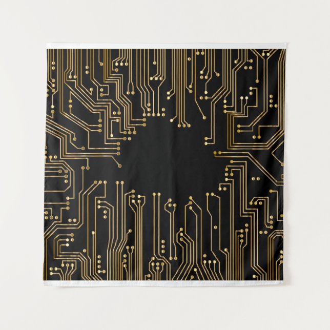 Tapiz Papel de fondo del panel de circuitos (Anverso)