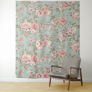 Tapiz Papel de fondo floral vintage