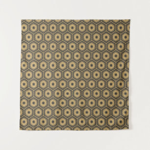 Tapiz Papel de fondo vintage hexagonal Art Deco