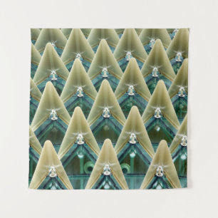 Tapiz Papel de pared marrón y azul