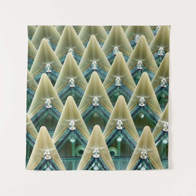 Tapiz Papel de pared marrón y azul (Anverso)