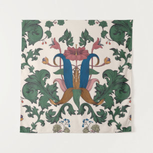 Tapiz Papel mural de renacimiento floral vintage.