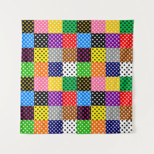 Tapiz Paquetes multicolores Quilt Polka Dots