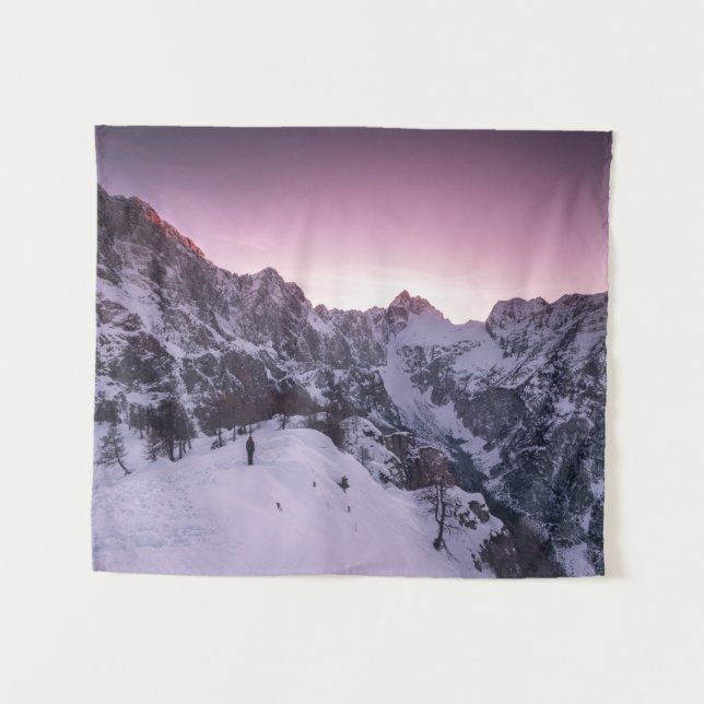 Tapiz Parado en tierra de invierno (Anverso (horizontal))