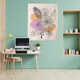 Tapiz Paraíso tropical Arte botánico, Boho