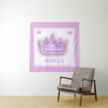 Pared de la Corona de la Princesa Personalizada