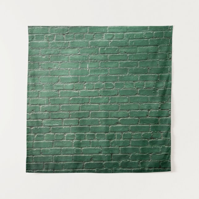 Tapiz Pared pintada de forma verde (Anverso)