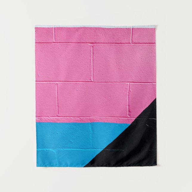 Tapiz Pared rosa y azul (Anverso)