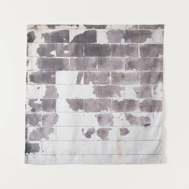 Tapiz Paredes de hormigón blanco y marrón (Anverso)
