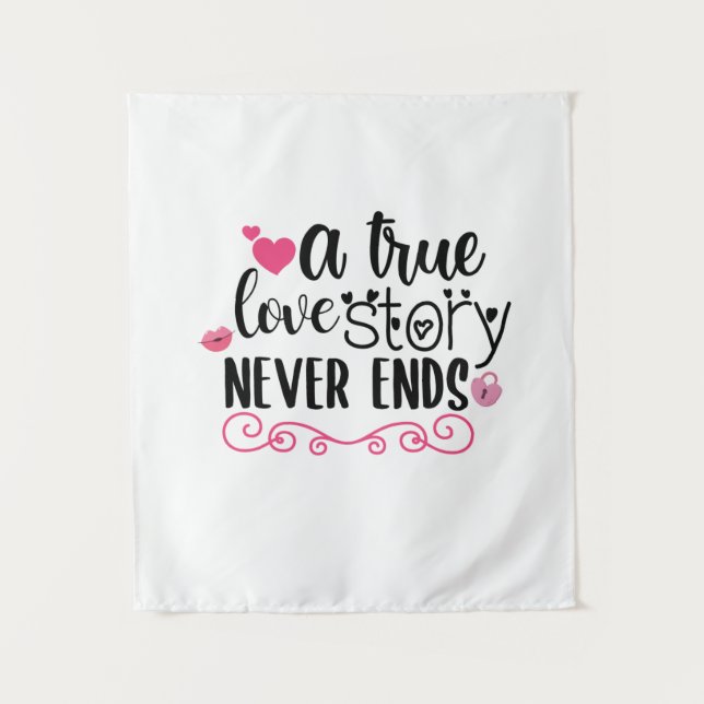 Tapiz Pareja de arte Una verdadera historia de amor que  (Anverso)