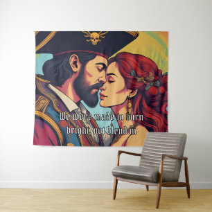 Tapiz Pareja Pirata Psicodélica – Romance Audaz