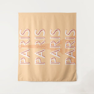 Tapiz París, arte de viajes, arte de viajes pastel
