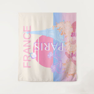 Tapiz París, Francia, Viajes, Preppy, Pastel