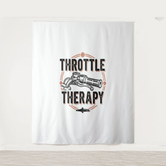 Tapiz Paro de motocicleta con terapia del acelerador