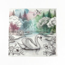 Parque del lago Serene Swan 2