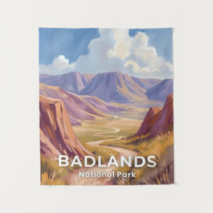 Tapiz Parque Nacional Badlands Dakota del Sur Arte de Vi