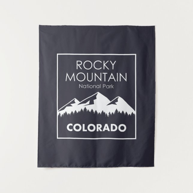 Tapiz Parque nacional de las Montañas Rocosas (Anverso)