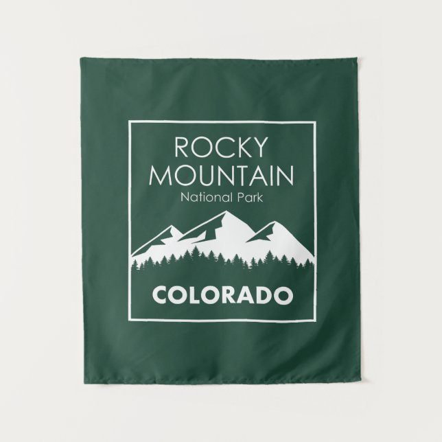 Tapiz Parque nacional de las Montañas Rocosas (Anverso)