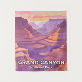 Tapiz Parque Nacional del Gran Cañón Arte de Viaje Acuar