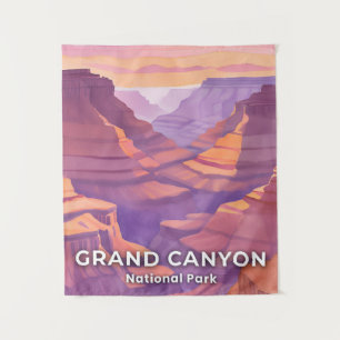 Tapiz Parque Nacional del Gran Cañón Arte de Viaje Acuar