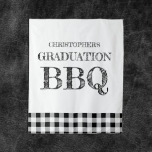 Tapiz Parrillada de graduación a cuadros