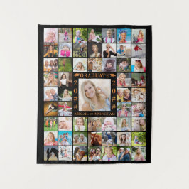 Tapiz Partido de Graduación 55 Foto Collage Backdrop